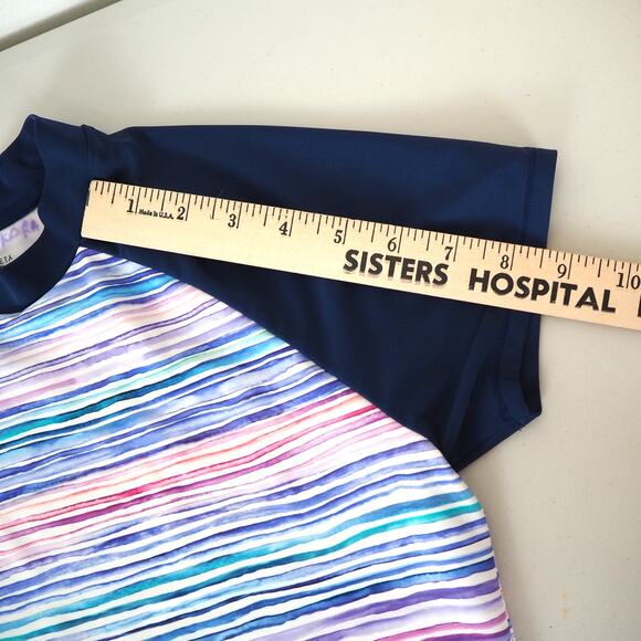 Athleta Girl Swim Rash Guards Youth‎ Size XL/14 Lot of 2 Floral Multi Color - Picture 6 of 14